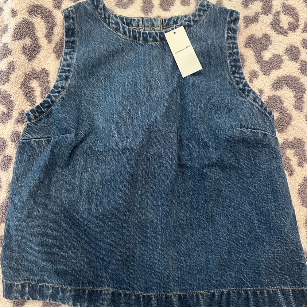 Abercrombie & Fitch Denim Shell Top